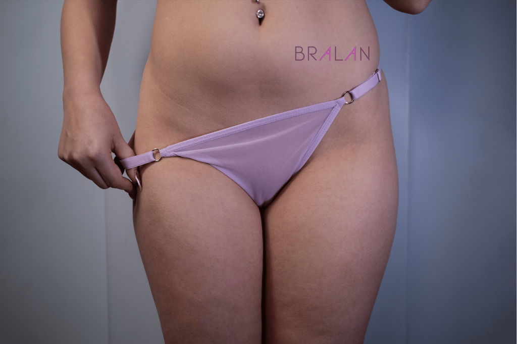 Comfort Lilac Mesh Lingerie Set – Light & Elegant