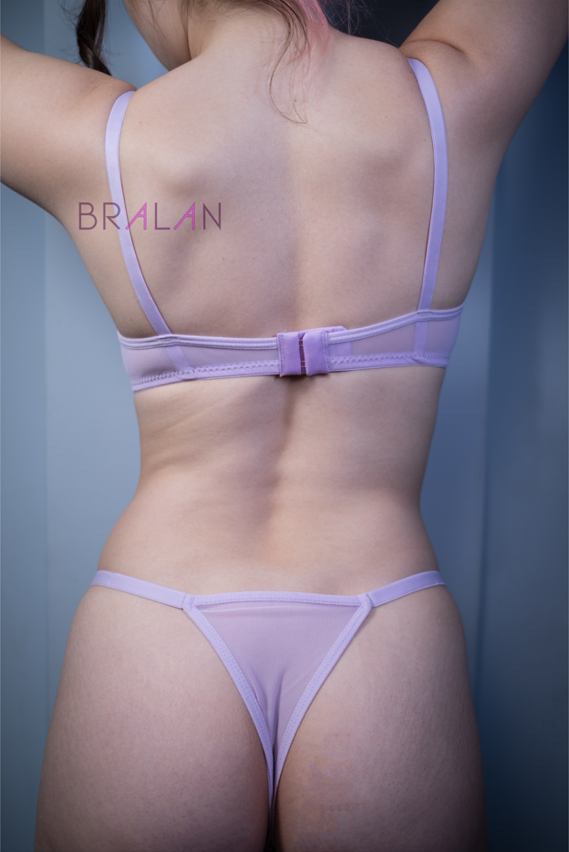 Comfort Lilac Mesh Lingerie Set – Light & Elegant